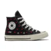 Chuck 70 Embroidered Lips High «Love Me – Black»
