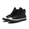 Chuck 70 HI «Black Leather White»