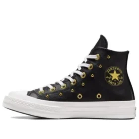 Chuck 70 Hi «Black White Gold Metallic»