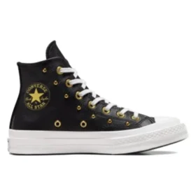 Chuck 70 Hi «Black White Gold Metallic»