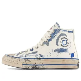 Chuck 70 High «ADER ERROR» – Blanco/Azul Imperial