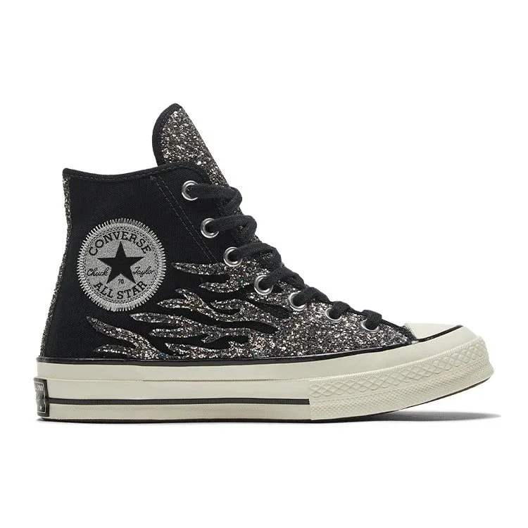 Chuck 70 High «Archival Glitter Flame – Black Egret» Chuck 70 High «Archival Glitter Flame – Black Egret»