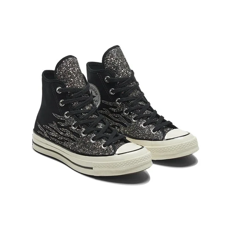 Chuck 70 High «Archival Glitter Flame – Black Egret» Chuck 70 High «Archival Glitter Flame – Black Egret»