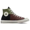 Chuck 70 High «Crafted Patchwork – Verde Trolled/Marrón Earth»