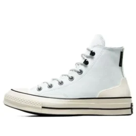 Chuck 70 High de cuero «Blanco Beige»