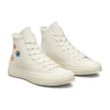 Chuck 70 High «Embroidered Floral – Egret»