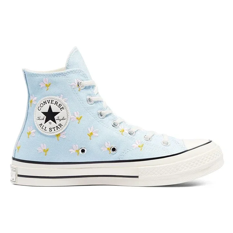Chuck 70 High «Estampado floral bordado – Azul cambray» Chuck 70 High «Estampado floral bordado – Azul cambray»