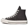 Chuck 70 High «Houndstooth Shine – Negro»