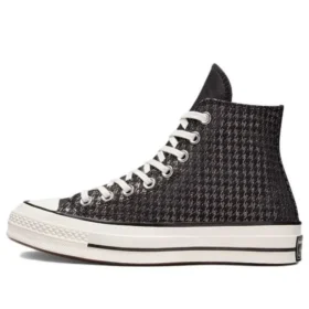 Chuck 70 High «Houndstooth Shine – Negro»