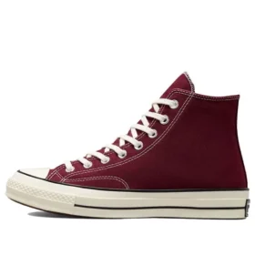 Chuck 70 High «Lona reciclada – Burdeos oscuro»