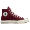 Chuck 70 High «Lona reciclada – Burdeos oscuro»