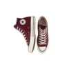 Chuck 70 High «Lona reciclada – Burdeos oscuro»