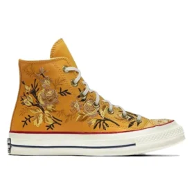 Chuck 70 High «Parkway Floral Embroidery – Turmeric Gold»