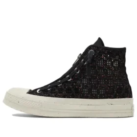 Chuck 70 High «Speckled Black Crochet»