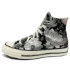 Chuck 70 High «Vintage Floral – Negro Plata»