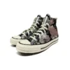 Chuck 70 High «Vintage Floral – Negro Plata»