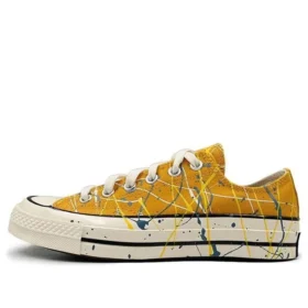 Chuck 70 Low «Paint Splatter – Sunflower Gold»