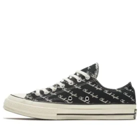 Chuck 70 Low «Scripted Signature Print – Black Egret»