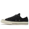 Chuck 70 Zip Low «Embossed Suede – Black Egret»