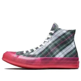 Chuck 70s Hi Plaid Translucent Midsole «Red»