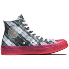 Chuck 70s Hi Plaid Translucent Midsole «Red»