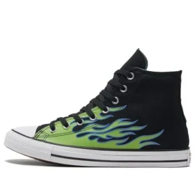 Chuck Taylor All Star «Black Green Flame»