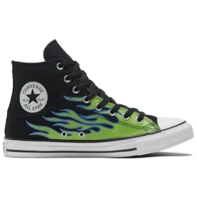 Chuck Taylor All Star «Black Green Flame»