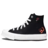 Chuck Taylor All Star con plataforma de EVA y corazón Y2K de caña alta «Negro»