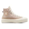 Chuck Taylor All Star con plataforma y imitación de mohair «Pink»