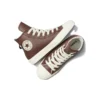 Chuck Taylor All Star de cuero con forro de piel sintética «Marrón oscuro»