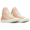 Chuck Taylor All Star de cuero con forro de piel sintética «Rosa»