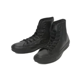 Chuck Taylor All Star de cuero de caña alta «Negro»
