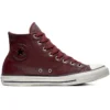 Chuck Taylor All Star de cuero de caña alta «Red White»