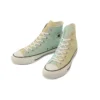 Chuck Taylor All Star Hi, zapatillas casuales de lona de caña alta, azul verdoso, versión japonesa «Green Blue»