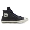 Chuck Taylor All Star High Tumbled Leather «Black Hyper Royal»