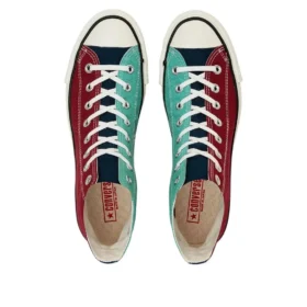Chuck Taylor All Star J Hi «Maroon Dark Navy Mint»