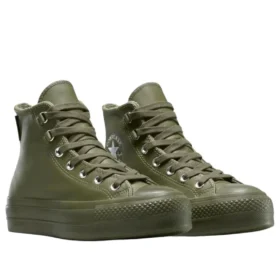 Chuck Taylor All Star Lift de cuero de caña alta «Utility»
