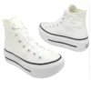 Chuck Taylor All Star Lift Double Stack Hi «Blanco Negro»