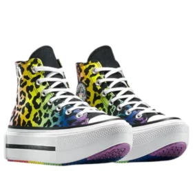 Chuck Taylor All Star Lift Double Stack Platform Pride High «Chaos Fuchsia Orange Rind»