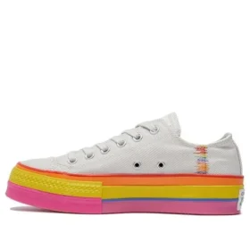 Chuck Taylor All Star Lift Low «Rainbow – Vintage White»