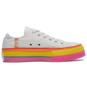 Chuck Taylor All Star Lift Low «Rainbow – Vintage White»