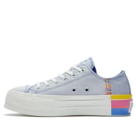 Chuck Taylor All Star Lift Low «Ranbow – Ozone Blue»