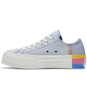 Chuck Taylor All Star Lift Low «Ranbow – Ozone Blue»