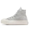 Chuck Taylor All Star Lift Platform Crochet «Gris Blanco»