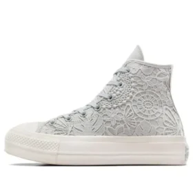 Chuck Taylor All Star Lift Platform Crochet «Gris Blanco»
