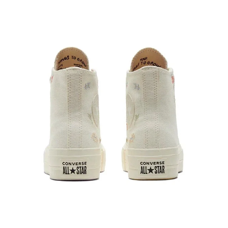Chuck Taylor All Star Lift Platform «Embroidered Floral – Egret» Chuck Taylor All Star Lift Platform «Embroidered Floral – Egret»