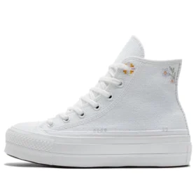 Chuck Taylor All Star Lift Platform High «Autumn Embroidery White»