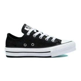 Chuck Taylor All Star Lift Platform Iridescent Leather «Negro Blanco»