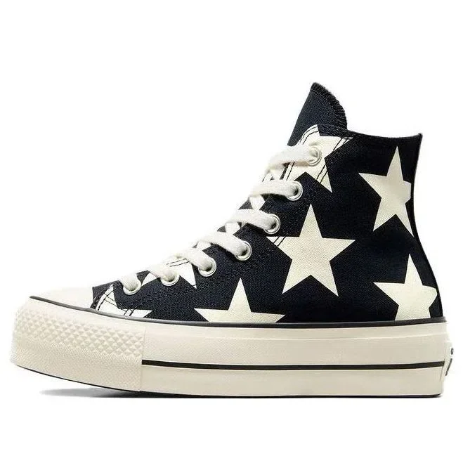 Chuck Taylor All Star Lift Platform Large Stars High «Negro Blanco» Chuck Taylor All Star Lift Platform Large Stars High «Negro Blanco»