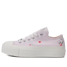 Chuck Taylor All Star Lift Platform Y2K Heart Low Top «Rosa pálido»
